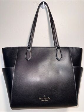 kate spade Black Saffiano Leather Tote